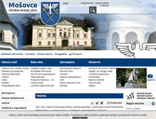 Tablet Screenshot of mosovce.sk